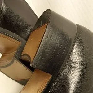 Vintage Mens 1950s Black Pigskin Loafers with Heel by Morgan Quinn Size 9 D Usa Morgan Quinn | Shoes | Vintage Mens 95s Black Pigskin  main image 2